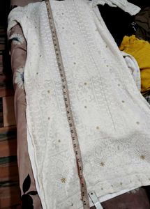 Pure Lakhnawi Chicken Kurta, Inner Attached