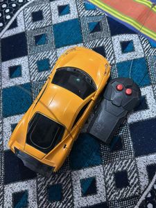 Yellow remote control Toy Sports Car
