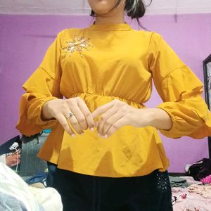 Stylish Mustard Top