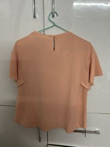 Peach Pearl Embellished Top