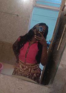 ethnic stylish skirt with crop top