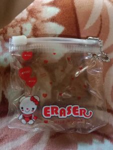 Cute Fruit Erasers Set with Pouch 4