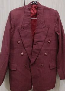 Maroon korean coat