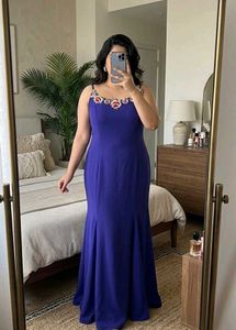Elegant Blue Maxi Dress