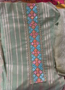 Elegant Green Embroidered Kurta Set