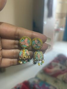 Boho Jhumka Earrings