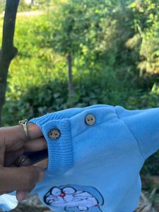 Cute Doraemon Blue Sweatshirt
