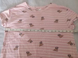 Cute Dog Print Cotton Nightdress