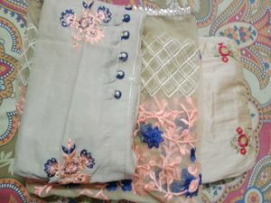 Embroidered Palazzo Pants