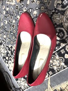 Stylish Red Block Heels