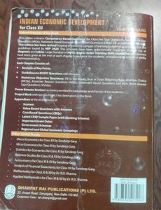 Indian Economic Development for Class XII