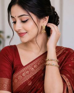 Designer Enamel Bangle Set with Earrings