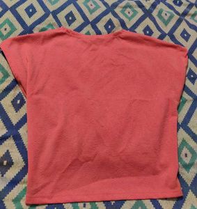 Coral Pink Designer Top