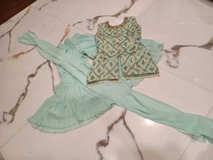 Adorable Girls' Ethnic Garara Set