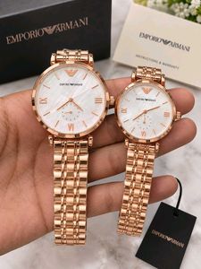 Emporio Armani Rose Gold  couple Watch Set