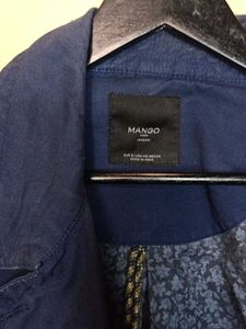 Stylish Blue Double-Breasted Jacket