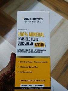 Dr. Sheth's 100% Mineral Sunscreen SPF 50