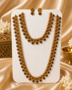 Elegant Indian Necklace and Earring Set