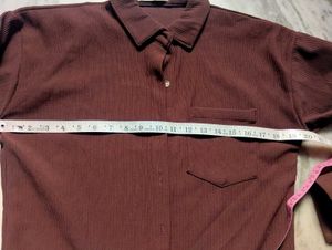 Women's Brown Corduroy Shirt | Relaxed Fit