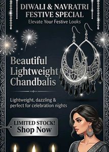 Elegant Silver & Black Dangle Earrings