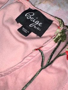 Combo  Green Satin Kurti  + Pinterest pink dress �