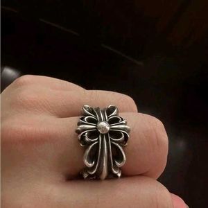 chrome hearts double floral ring