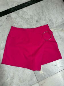 forever 21 Hot Pink Skort with Ring Detail
