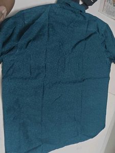 Men's Stylish Teal Printed Shirt
