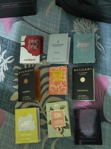Multiple Samples Of 9 Different Popular Perfumes