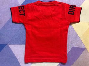 Brand New Red T-shirt &amp; Denim Shorts Set