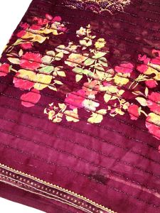Floral  print Saree