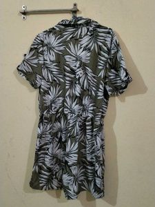 Tropical Print Romper