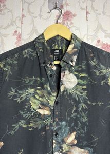 Dark Floral Print H&amp;M Men's Shirt
