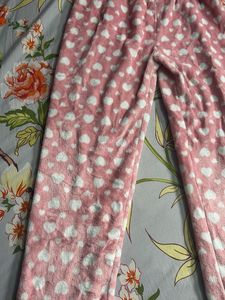Cozy Heart Print Pajama Pants