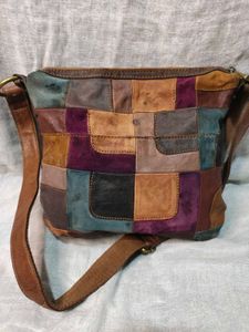 Fossil Boho Patchwork Leather Bag