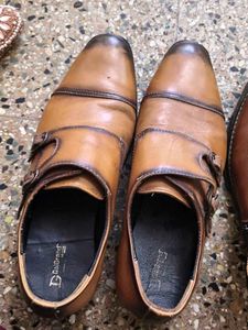 Stylish Brown Monk Strap Shoes