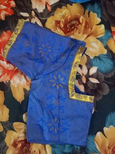 Blue &amp; Gold Saree