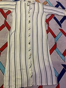 White Lining Kurti