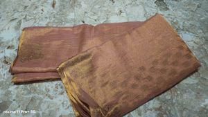 Elegant Rose Gold Saree