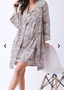 Animal Print Night Wear Set