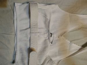 White Halter Neck Top with Belt