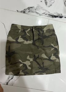 Camouflage Print Mini Skirt