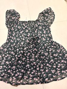 Chic Floral Print Mini Dress