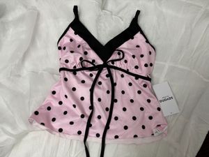 Pink Polka Dot savana Cami Top