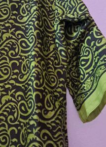 Green&amp;black Kurta set(kurti, pant, duppata)