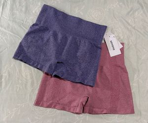 combo Seamless Workout Shorts Set