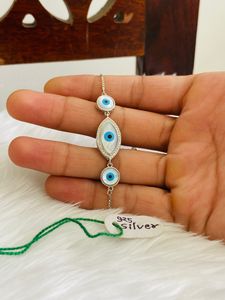 Beautiful Eyes👁️ Bracelet 925 Silver (wt6.640g)