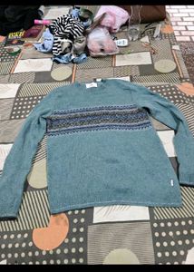 Cozy Blue Fair Isle Sweater