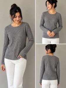 Cozy Ribbed Knit Long Sleeve Top