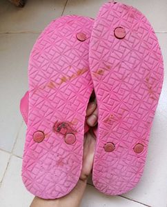 Pink Floral Flip-Flops